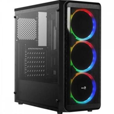 Imagem de Gabinete Gamer Aerocool Window Preto RGB Lateral Acrílico