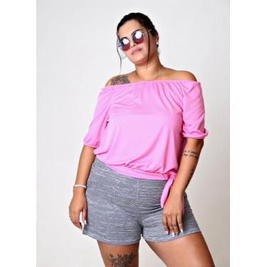 Imagem de Blusa Ciganinha com Laço Barra Rosa - Kaltty, Rosa, G4