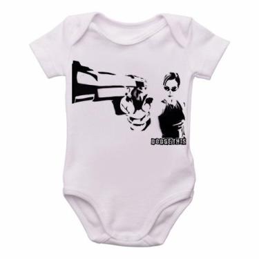 Imagem de body nenê criança roupa bebê Matrix Trinity filme - Empório Dutra, P  