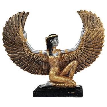 Imagem de Estatueta Isis Asa Aberta Pequena De Resina - Hp Decor