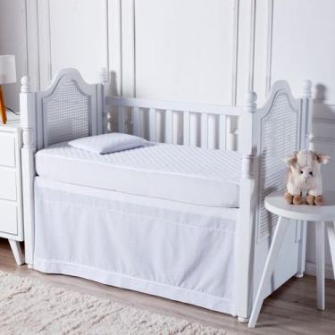 Imagem de Protetor Colchão Berço Impermeável Matelado 01 Peça - Branco - Enxovai