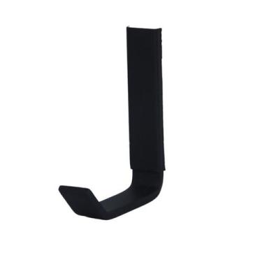 Imagem de Cabide Gancho Toalha de Banho Rosto Chapa Fina Preto Fosco - Montelar 