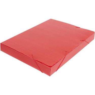 Imagem de Pasta Polionda Ofício 55MM Vermelha Novaonda PCT com 10 - Polibras