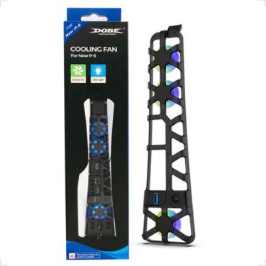 Imagem de Cooler Fan Externo USB Ventilador para Resfriamento 3 Ventoinhas Led C