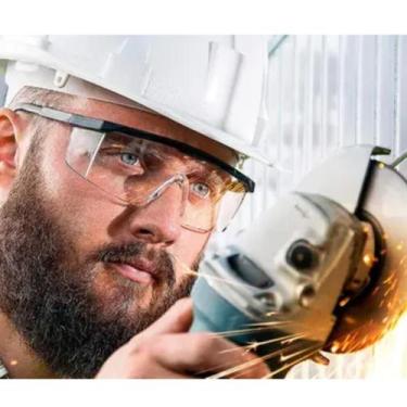 Imagem de Óculos De Proteção Uv Segurança Epi Incolor Transparente - Home Goods