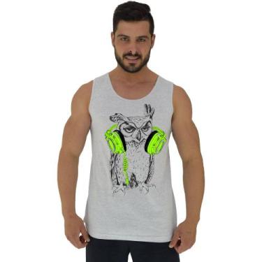 Imagem de Regata Clássica Masculina MXD Conceito Caveira Headset, GG, Branco, Ci