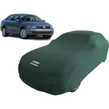 Imagem de Capa Para Carro Volkswagen Jetta 2016 De Tecido Helanca - Mz, Verde