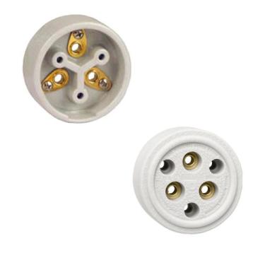 Imagem de Tomada Industrial Polarizada Sobrepor 3x20a em Porcelana Foxlux