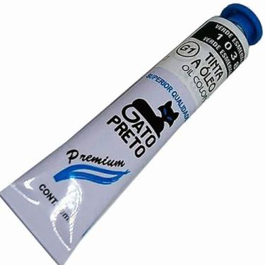 Imagem de Tinta Óleo Gato Preto Verde Esmeralda 20ml