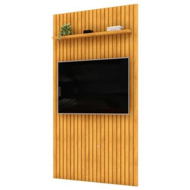 Imagem de Painel TV 60 Pol 143cm Suspenso Ripado Noah D04 Cedro - Mpozenato, Ced