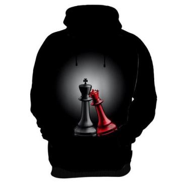 Imagem de Moletom Casaco Jogo Tabuleiro Xadrez Rei Torre Rainha HD 1 - Enjoy Sho