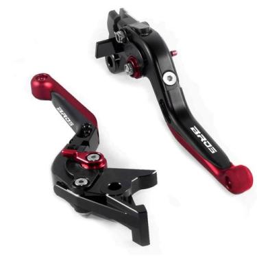 Imagem de Manete Esportivo Extensível Nxr 125 150 160 Laser Bros moto - NoBrand,