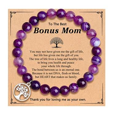 Imagem de UNGENT THEM Pulseira de árvore da vida para mulheres, presentes para vovó, vovó, sogra, mãe, Gigi, Mimi, tia, cunhada, professora, aniversário, Natal, casamento, dia das mães, 7.5 inches, Nylon,