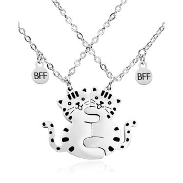 Imagem de HOFOYA Conjunto de colar combinando Sisters Best Friends Forever BFF para 2, 3 e 4, colares para mãe e filha, colar da amizade, presente de aniversário de Natal para meninos e meninas, irmã melhor