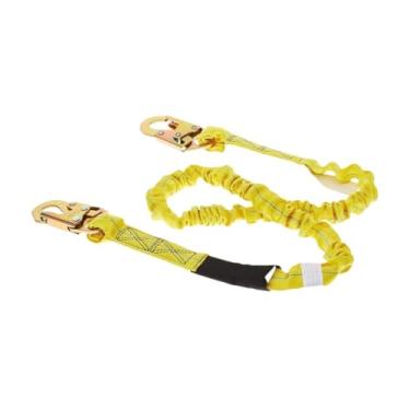 Imagem de menolana Cordão de segurança com corda de contenção de quedas, cinto de trabalho multifuncional com mosquetão para escalada, montanhismo, atividades ao ar