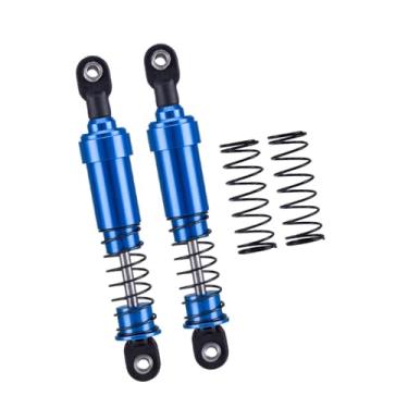 Imagem de Generic 2x1/10 escala rc carro amortecedor metal primavera acessórios montados substituir peças de reposição amortecedor rc para rastreador rc carro, Azul