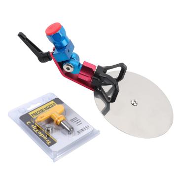 Imagem de Escudo de Tinta para Pulverização, Ferramenta de Guia de Pulverização + Conjunto de Acessórios de Pintura de Bico Airless 315 Aço de Tungstênio para a Maioria das Pistolas de