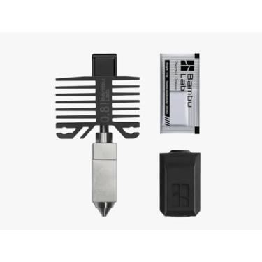 Imagem de BAMBULAB Hotend Oficial Bambu Lab Com Bico - Série X1 E Série P1 Compatível Com Impressora 3D P1S P1P X1C X1 Carbon (Aço Temperado De 0,8 Mm)