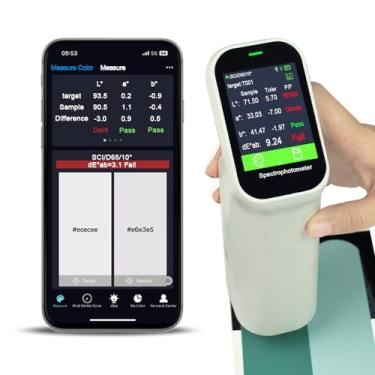 Imagem de VEYKOLOR colorímetro vy-200, leitor de cores portátil, sensor de cores, laboratório 、 de * ab 、 lch 、 rgb 、 cmyk 、 yxy... 30+ parâmetros, com aplicativo e software para pc