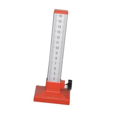 Imagem de IEUDNS Régua de posicionamento horizontal, ferramenta de nivelamento de linha horizontal de 0 a 160 mm, réguas de marcação de ladrilhos de alta precisão para, Vermelho