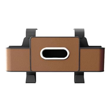 Imagem de ontto Caixa de armazenamento de assento de carro pendurada na parte de trás com gancho de encosto de cabeça, porta-copos, organizador multifuncional para guardar tecidos, telefone, lanches, bebidas,