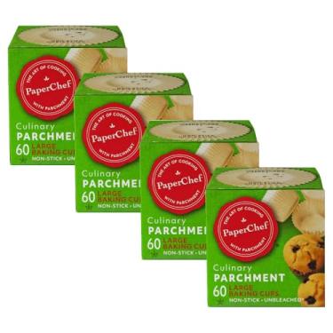 Imagem de Forros de cupcake de papel padrão/xícaras de assar, 60-ct/caixa, Tan, 60 Ct (Pack of 4), 4