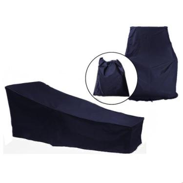 Imagem de Capa Para Espreguiçadeira Impermeável Bolsa - BRN COMMERCE, Azul Marin