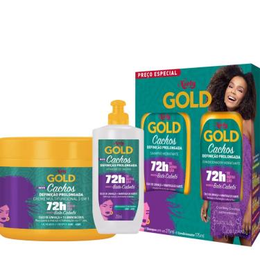 Imagem de Shampoo e Condicionador Niely Gold Cachos Definição Prolongada + Ativador + Multifuncional