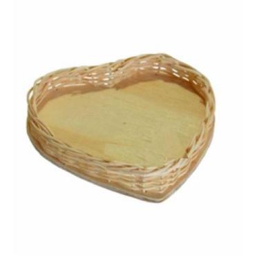 Imagem de Cesta Coracao Cipo Branco N1* Pp - Silva Artesanatos