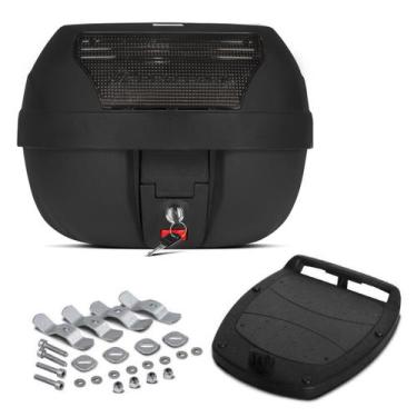 Imagem de Baú Bauleto 28 Litros Pro Tork Para Moto Transporte Com Base Universal