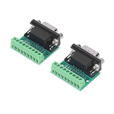 Imagem de Conveniente Db9 Macho Fêmea Conector Adaptador Parafuso Terminal 9 Pinos 9 Furos Placa de Conversão para Rs232 Rs485