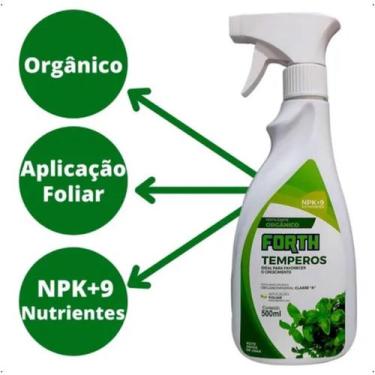 Imagem de Adubo Fertilizante Orgânico Forth Temperos 500ml Pronto Uso