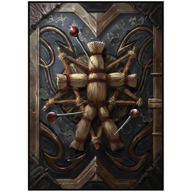 Imagem de Fantasy North - Book of Curses - Spell Book Series I - 100 capas de cartas TCG foscas texturizadas - Serve para Pokémon Magic MTG Commander e outros jogos de cartas - Mangas de baralho