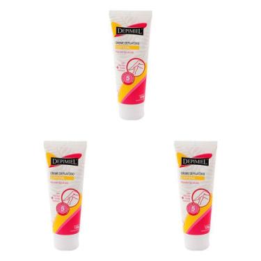 Imagem de Kit 3 Und Creme Depilatório Depimiel Corporal Aloe Vera Jojoba 120g