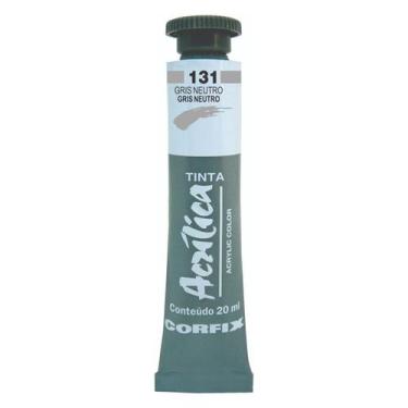 Imagem de Tinta Acrílica 20ml 131 Gris Neutro Corfix, 131 GRIS NEUTRO