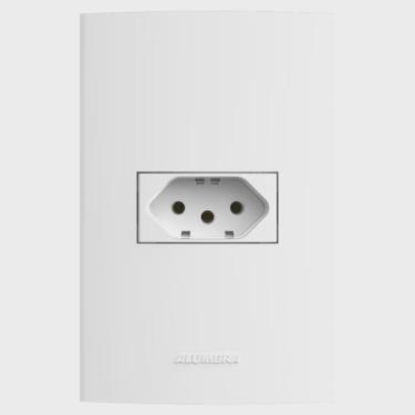 Imagem de Conjunto 1 Tomada 2P + T 10A 250V com Placa 4x2 Inova Pro Alumbra