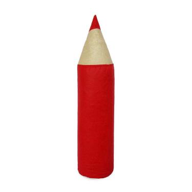 Imagem de Puff Infantil Lápis Corino Vermelho