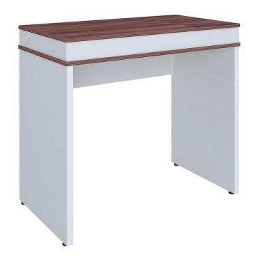 Imagem de Escrivaninha com Tampo Dobrável Mobile Mind Ipê/branco