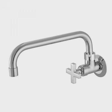 Imagem de Torneira de Parede para Cozinha Bica Móvel 1166 Nya C22 Meber Metais Cromado
