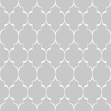 Imagem de Papel De Parede 5m Adesivo Lavável Cinza Mosaico