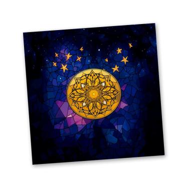 Imagem de Toalha para Leitura de Tarô Os Vitrais de Marselha 70 cm