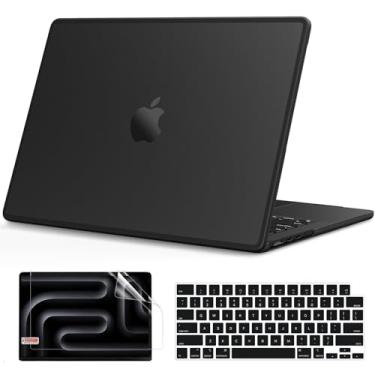 Imagem de B BELK Compatível com MacBook Pro de 14 polegadas 2025-2021, M4 M3 M2 M1 Pro/Max Chip A3112 A3185 A3401 A2918 A2992 A2779 A2442, capa rígida de TPU macio antirachaduras e antiimpressões digitais