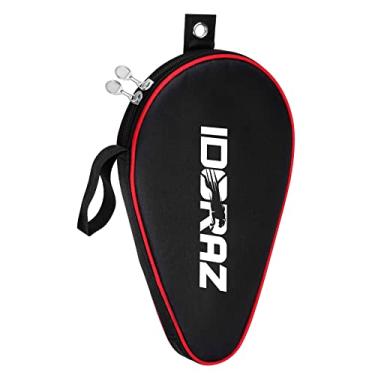 Imagem de Idoraz Ping Pong Paddle Case - Melhor capa para raquete de tênis de mesa para sua raquete - bolsa de material à prova d'água, For Single Paddle