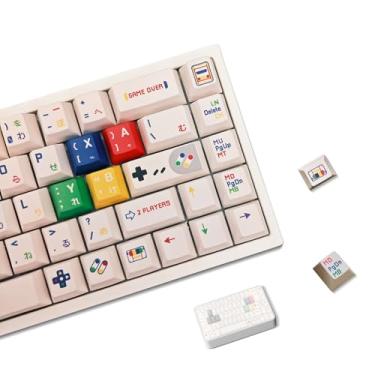 Imagem de Generic Keycaps De Jogos Clássicos - Pbt Virgem, Sublimação Tinta 5 Lados, Perfil Cereja, Acabamento Fosco, Otimização Som, Compatível Com Layouts 61 A 108 Teclas