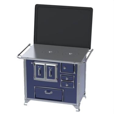 Imagem de Fogao a Lenha GII N 2 Gab Sec Azul com Tampa