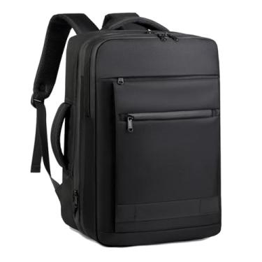 Imagem de Mochila a Vácuo com Bomba, Bolsa de Ar de Grande Capacidade à Prova de Chuva Armazenamento em Várias Camadas Mochila de Compressão Expansível para Trabalho e Viagens