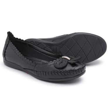 Imagem de sandália feminina sapatilha rasteirinha Mocassim Alpargata Couro Femin