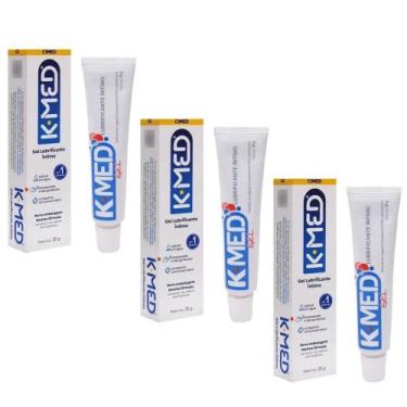 Imagem de Kit 3 Gel Lubrificante Íntimo Kmed 25 gramas base aquosa que se asseme