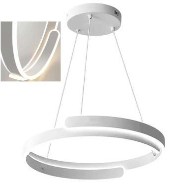 Imagem de Lustre Pendente Luminaria Plafon 3 em 1 LED Decoraçao Moderna Casa Sala de Estar Quarto Ambiente Luxo Comercial Residencial Recepçao Iluminaçao