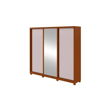 Imagem de Guarda Roupa Lopas Forma 230 3 Portas 4 Gavetas Com Espelho